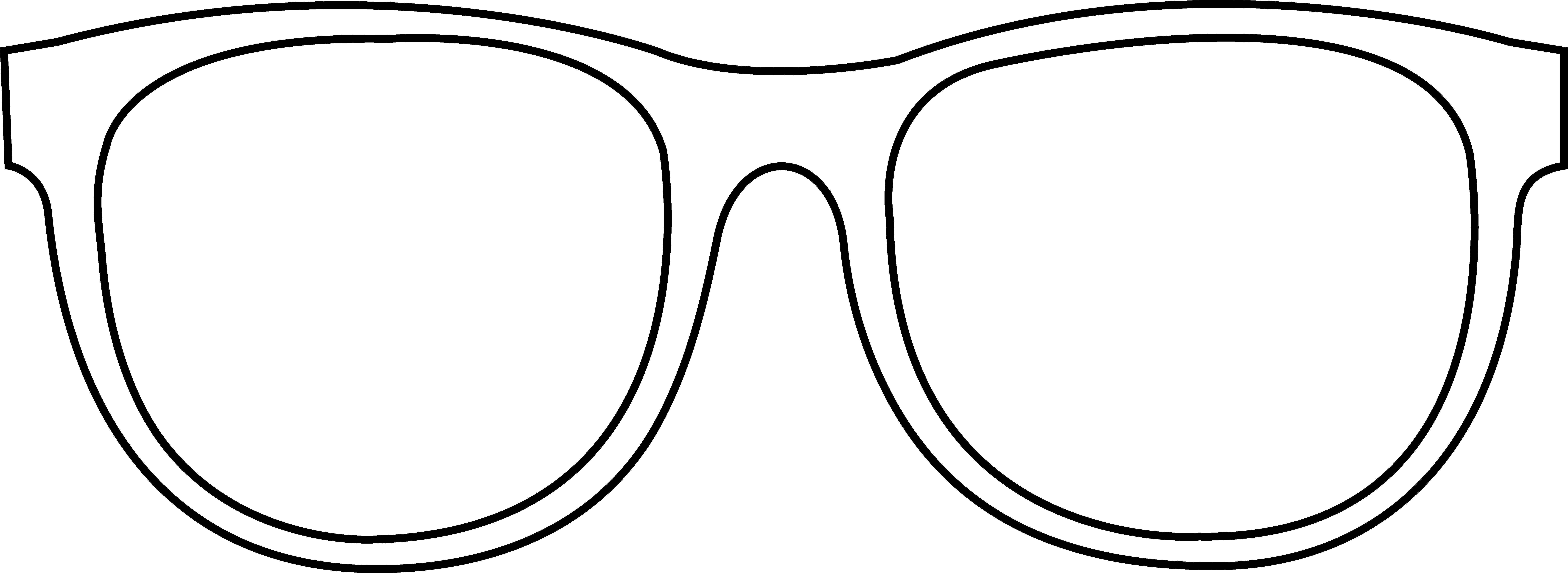 Coloring Pages Of Glasses Inspirant Sunglasses Clipart Black.