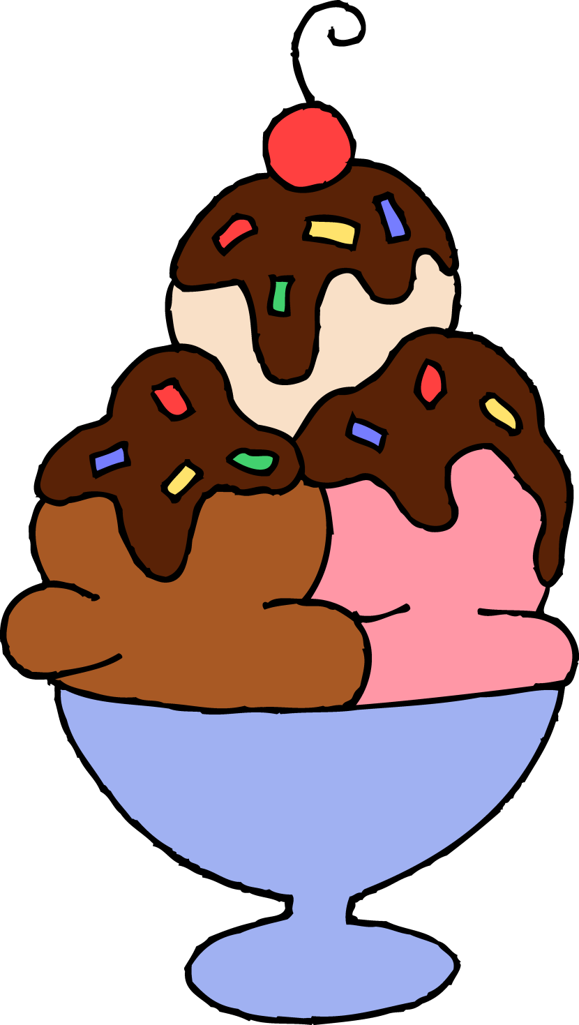 Ice Cream Sundae Clipart.