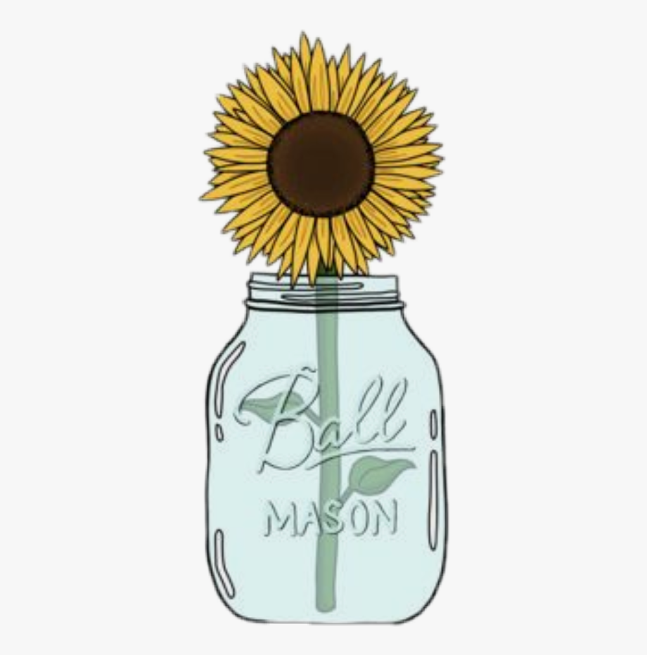 Download mason jar sunflower clipart 10 free Cliparts | Download ...