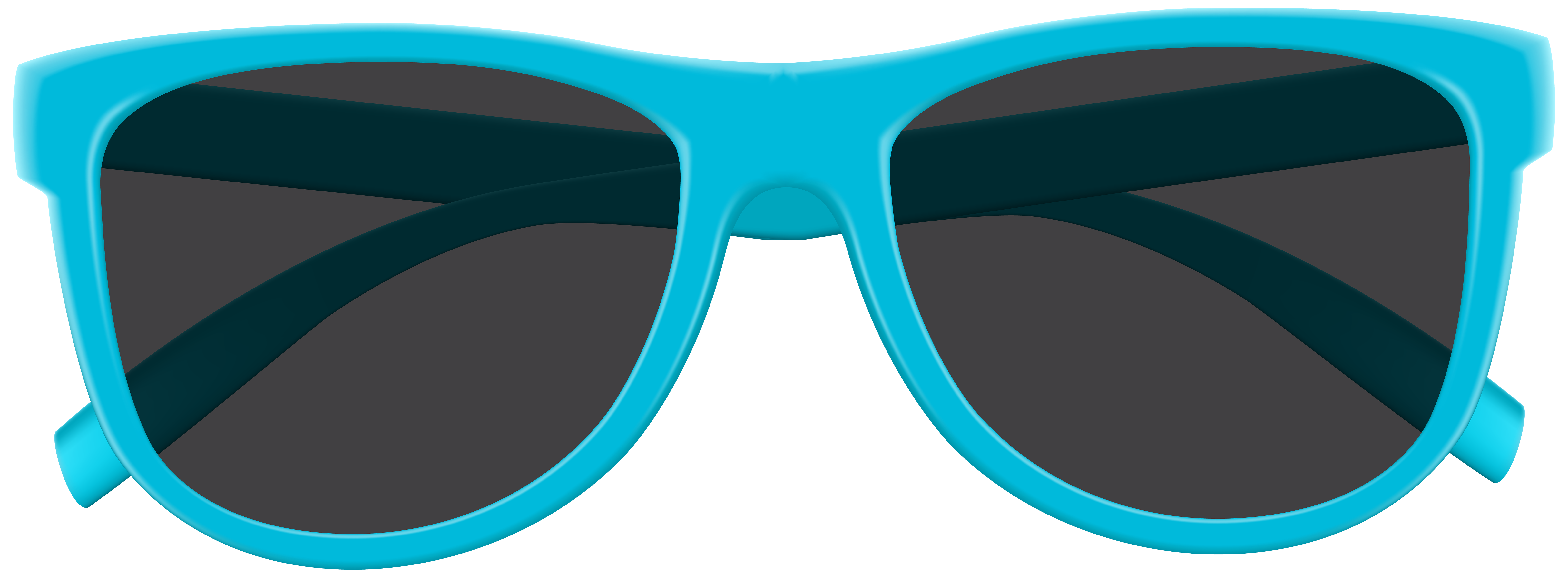 Blue Sunglasses PNG Clip Art Image.