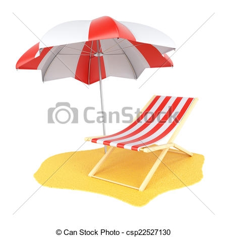 Sun lounger clipart.