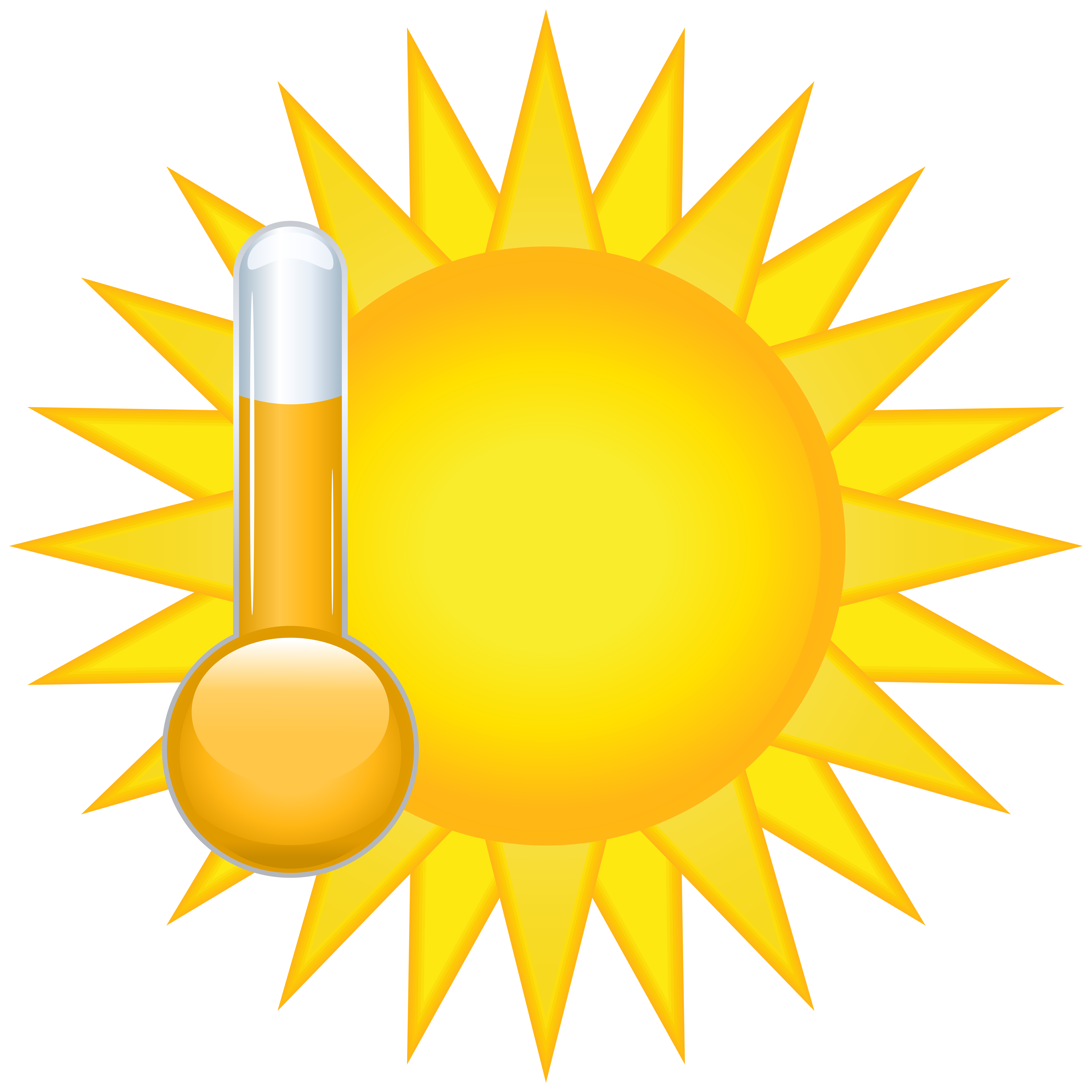 Sunny Weather Icon PNG Clip Art.
