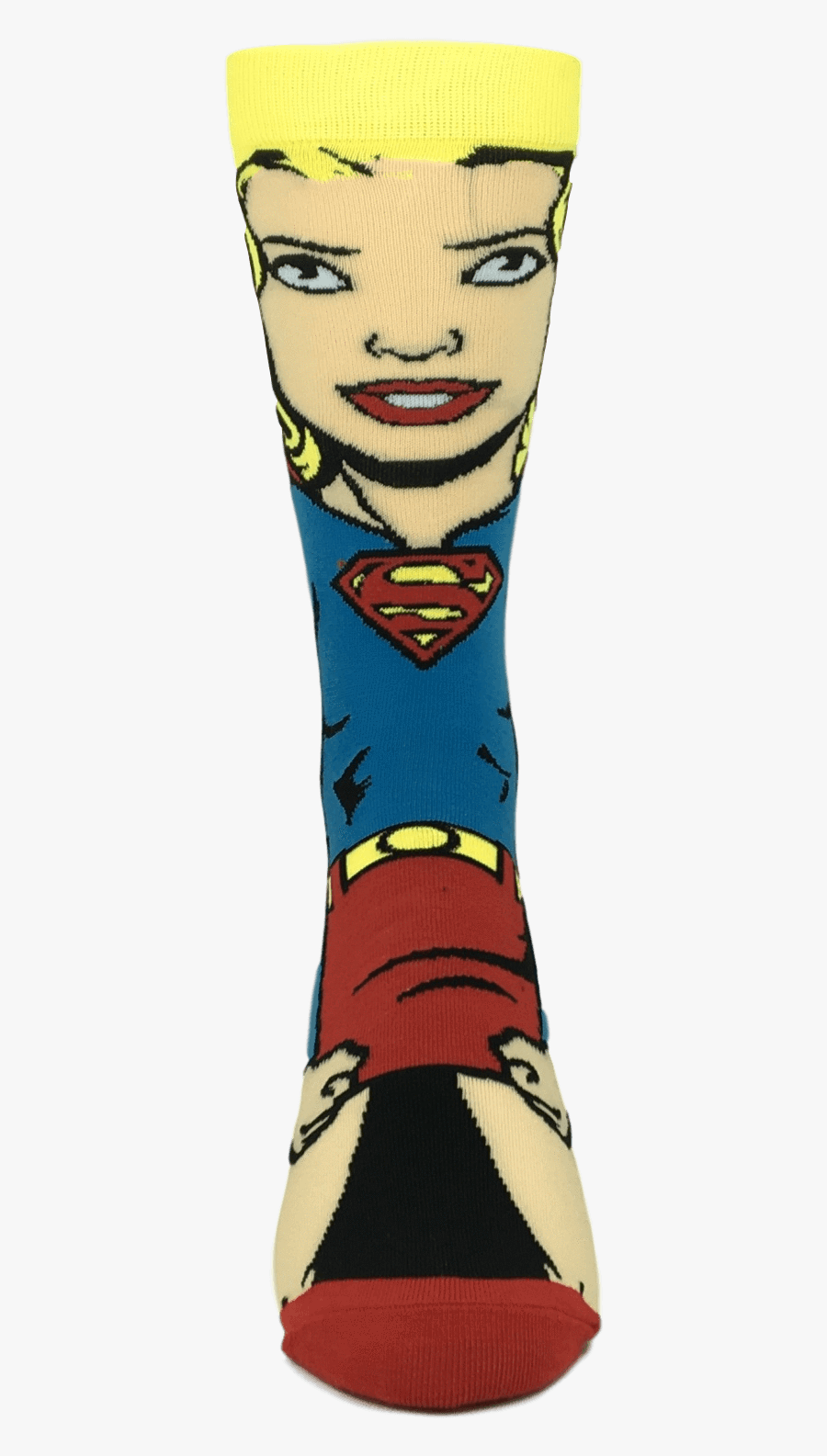 Dc Comics Super Girl 360 Superhero Socks.