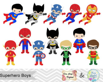 Superhero clipart.