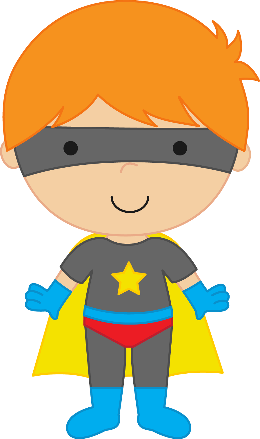 Super Hero Kid Clipart.