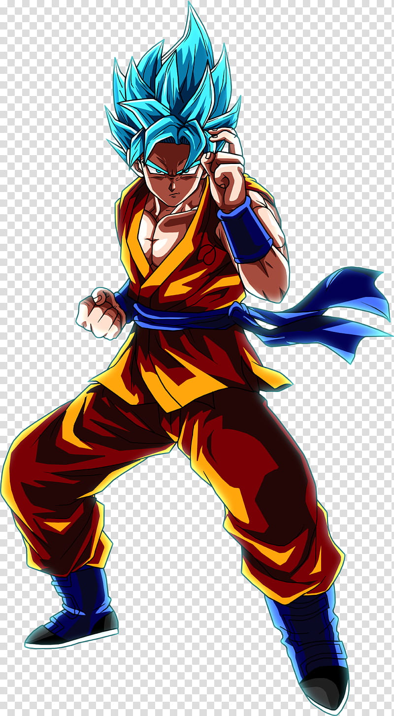 Super Saiyan Blue Goku transparent background PNG clipart.