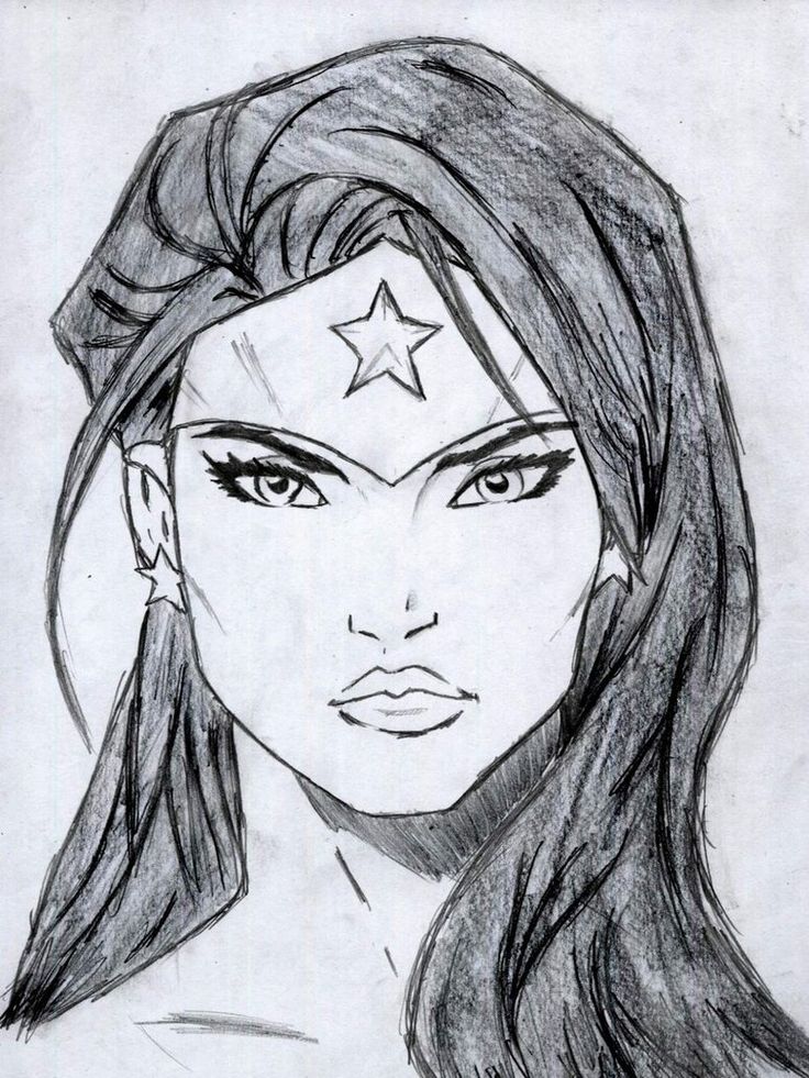 Super Woman Clipart Sketch 3 