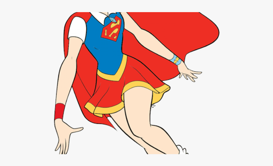 Supergirl Clipart Purple Superhero.