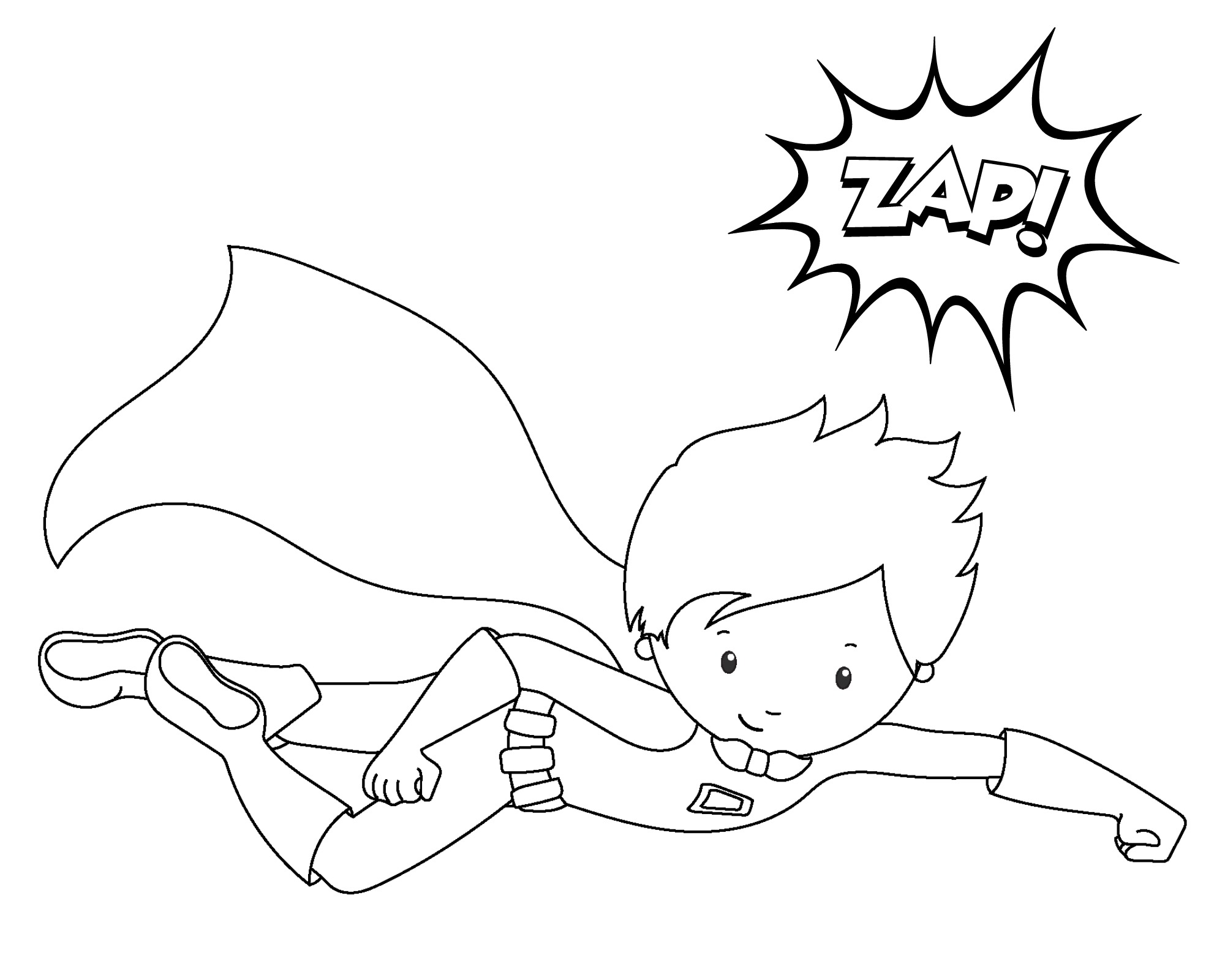 Superhero Coloring Pages Kids.
