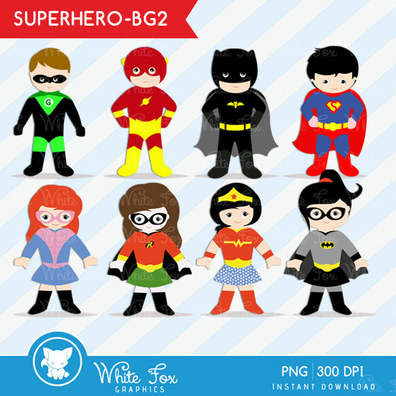 50% OFF SALE Teacher Clip Art / 1 FREE Superhero / Classroom.