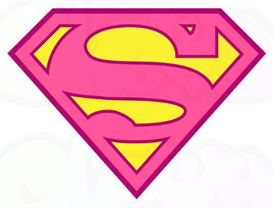 Supergirl clipart outline.