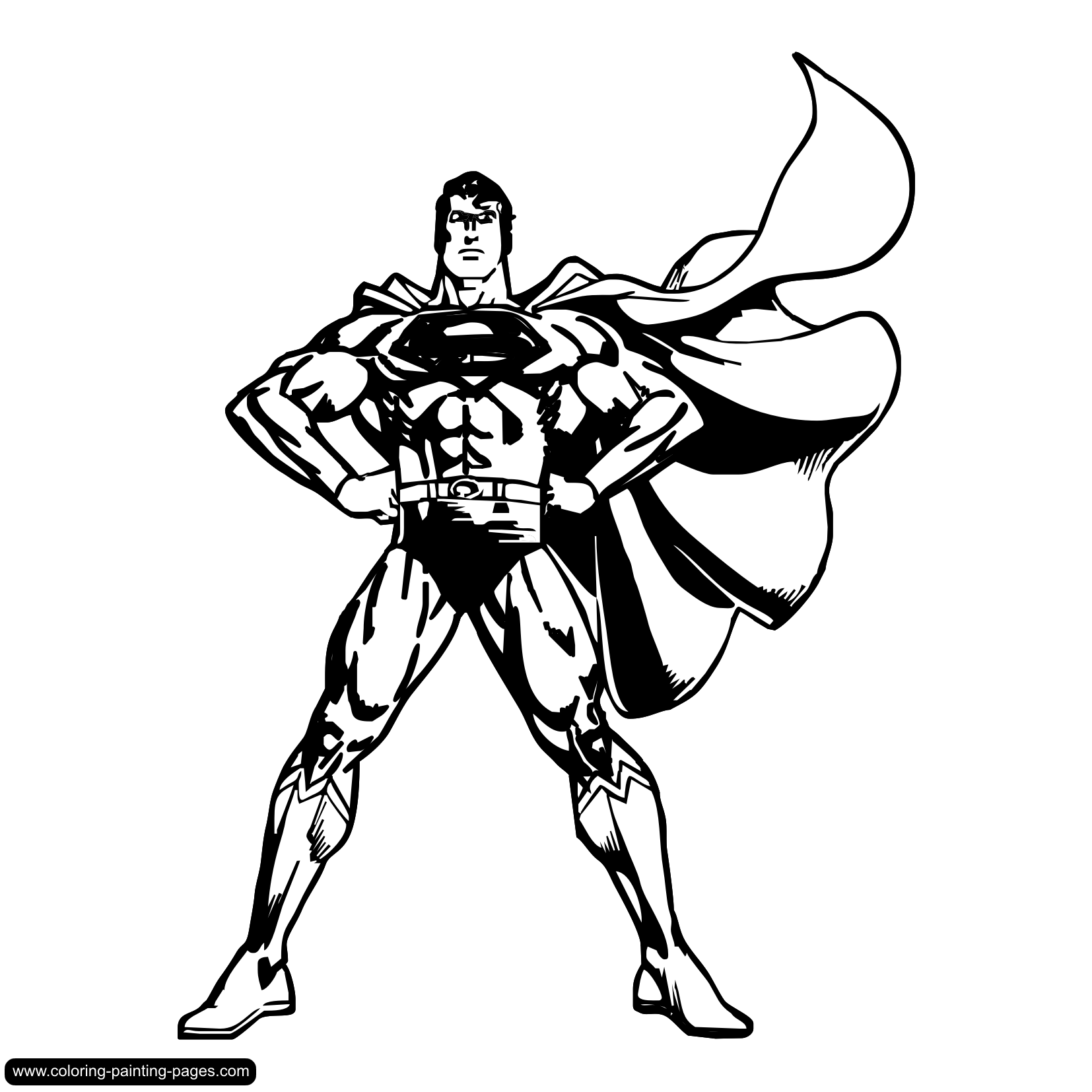 Superman clipart black and white » Clipart Station.