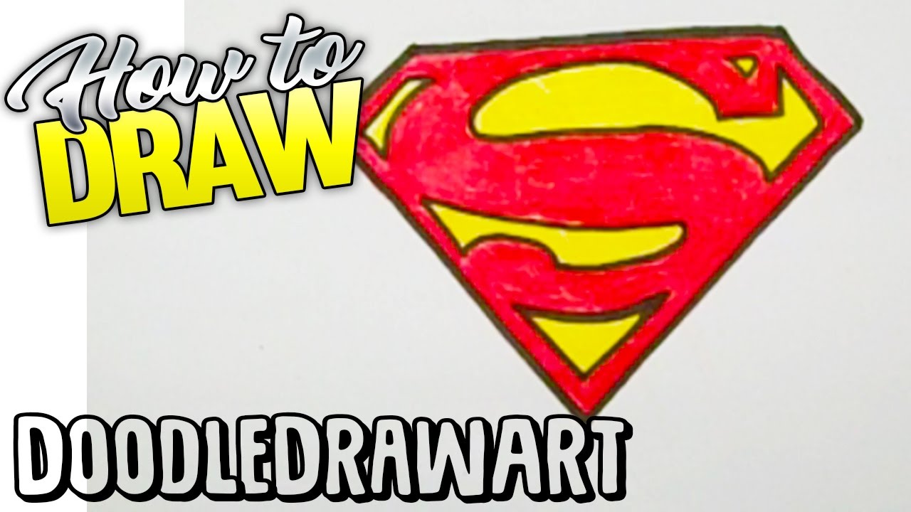 Drawing: How To Draw The Superman Logo.