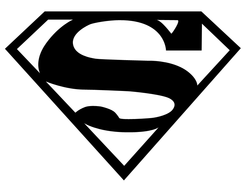 superman logo clipart black and white 10 free Cliparts | Download