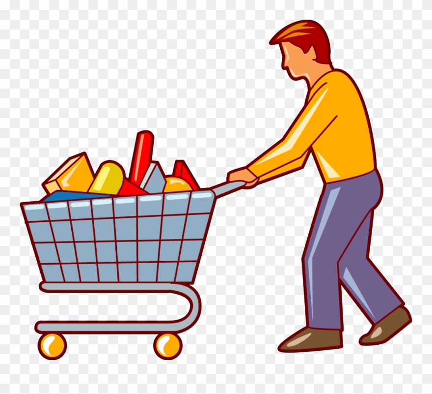 Supermarket Trolley Cartoon - Supermarket Carrinho Supermercado ...