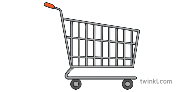 Shopping Trolley Supermarket Food Cart Groceries EYFS.