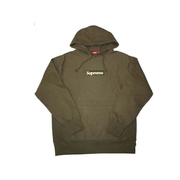 Supreme Inside Out Box Logo Hooded Sweatshirt Light Olive