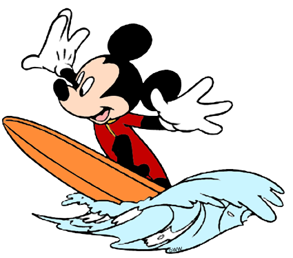 Disney Surfing Clip Art Images.