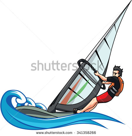 Cartoon Surfer Stock Images, Royalty.