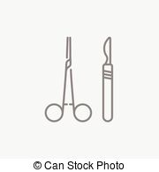 Surgical instruments Clip Art Vector and Illustration. 665.