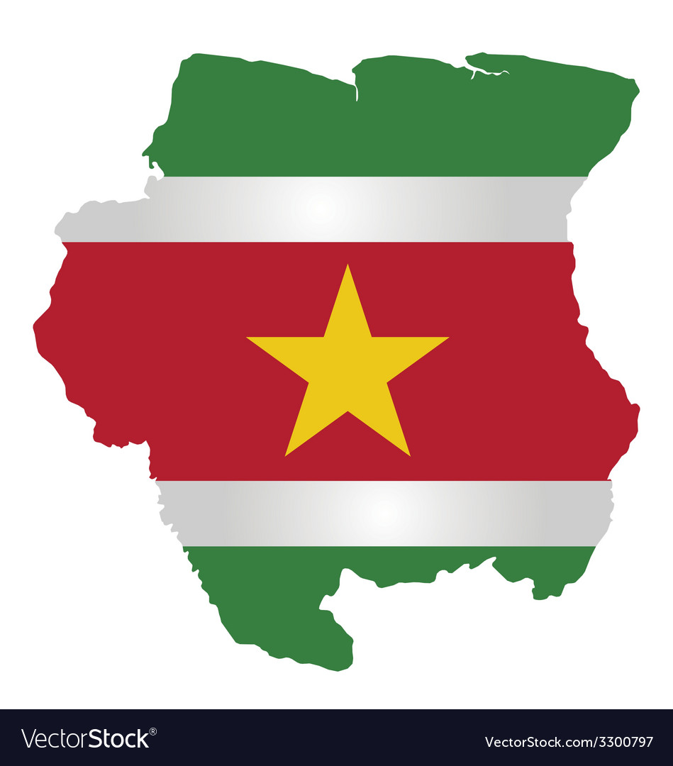 Suriname Flag.