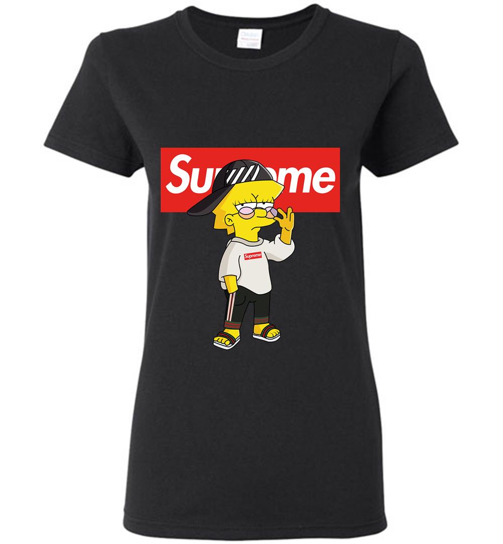 The Lisa Simpsons Bape Supreme Lucci Shoes With Supreme Logo Women T.
