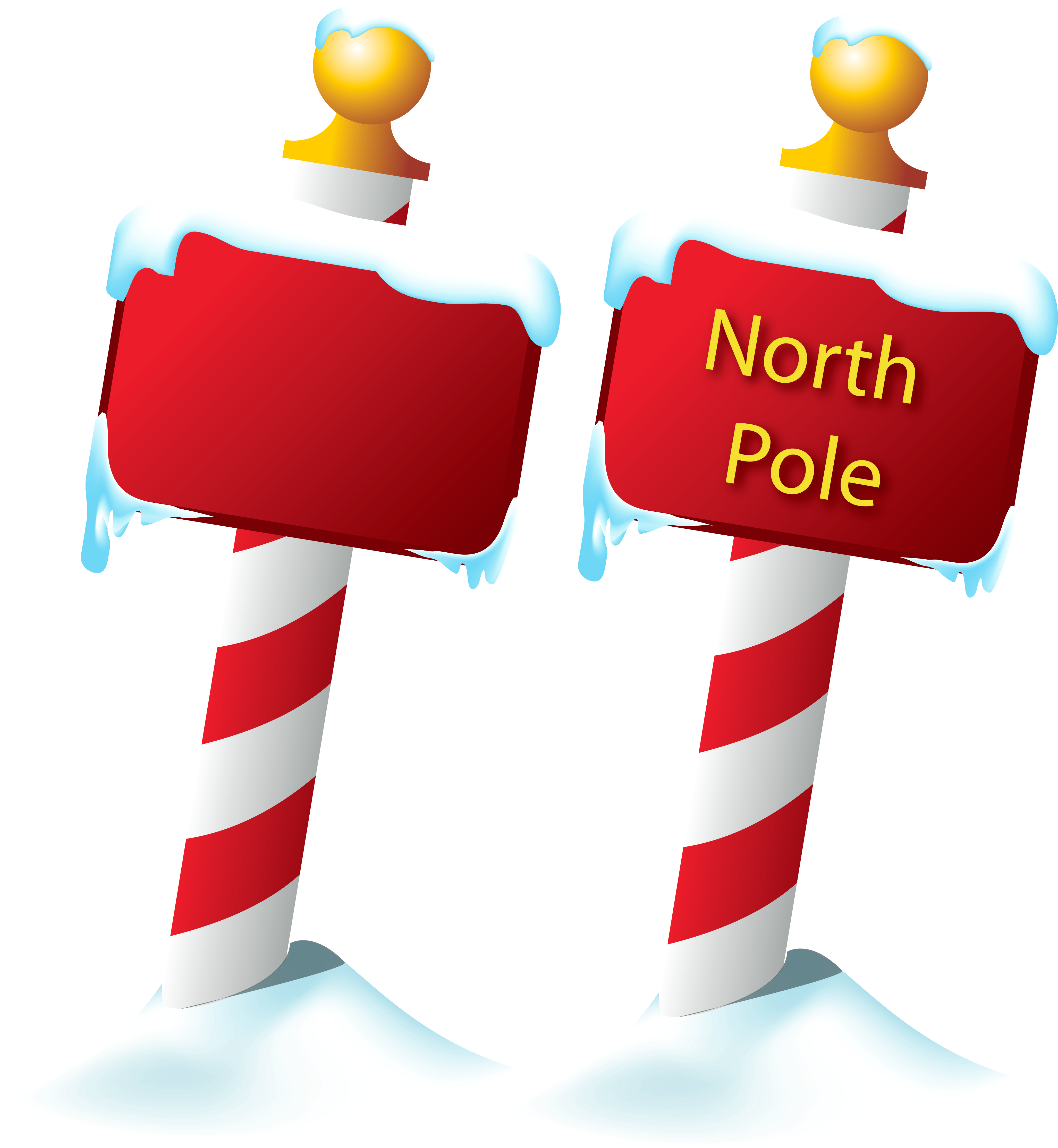 Christmas North Pole Clipart.