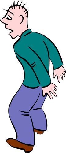 8942 clipart cartoon person thinking.