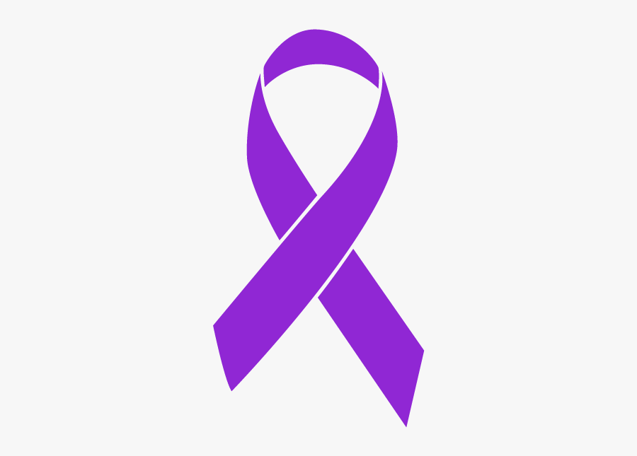 Purple Colored Cancer Survivor Ribbon.