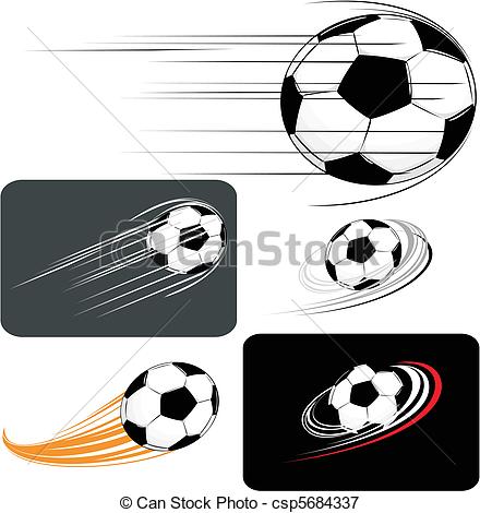 Vectors Illustration of soccer clipart.