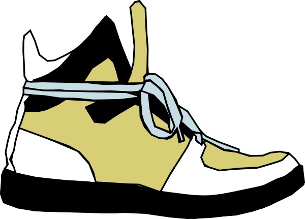 Shoes Sneaker clip art Free vector in Open office drawing.
