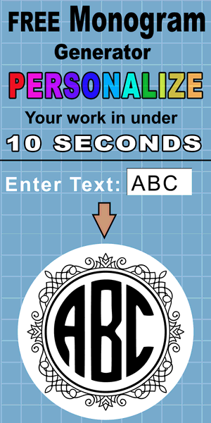 Online Monogram Maker (Download in SVG Format).