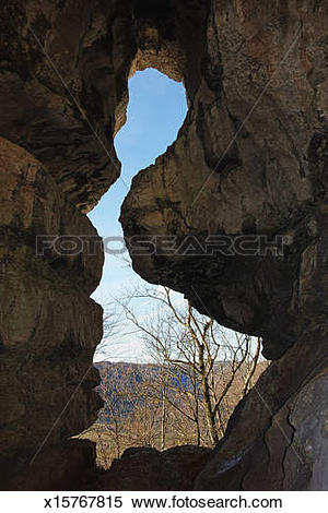 Stock Image of Cave, near Bad Ueberkingen, Swabian Alb x15767815.