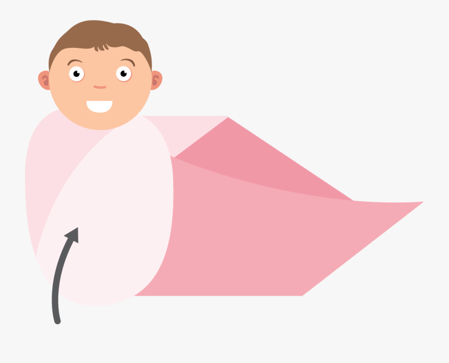 Transparent Baby Swaddle Clipart.