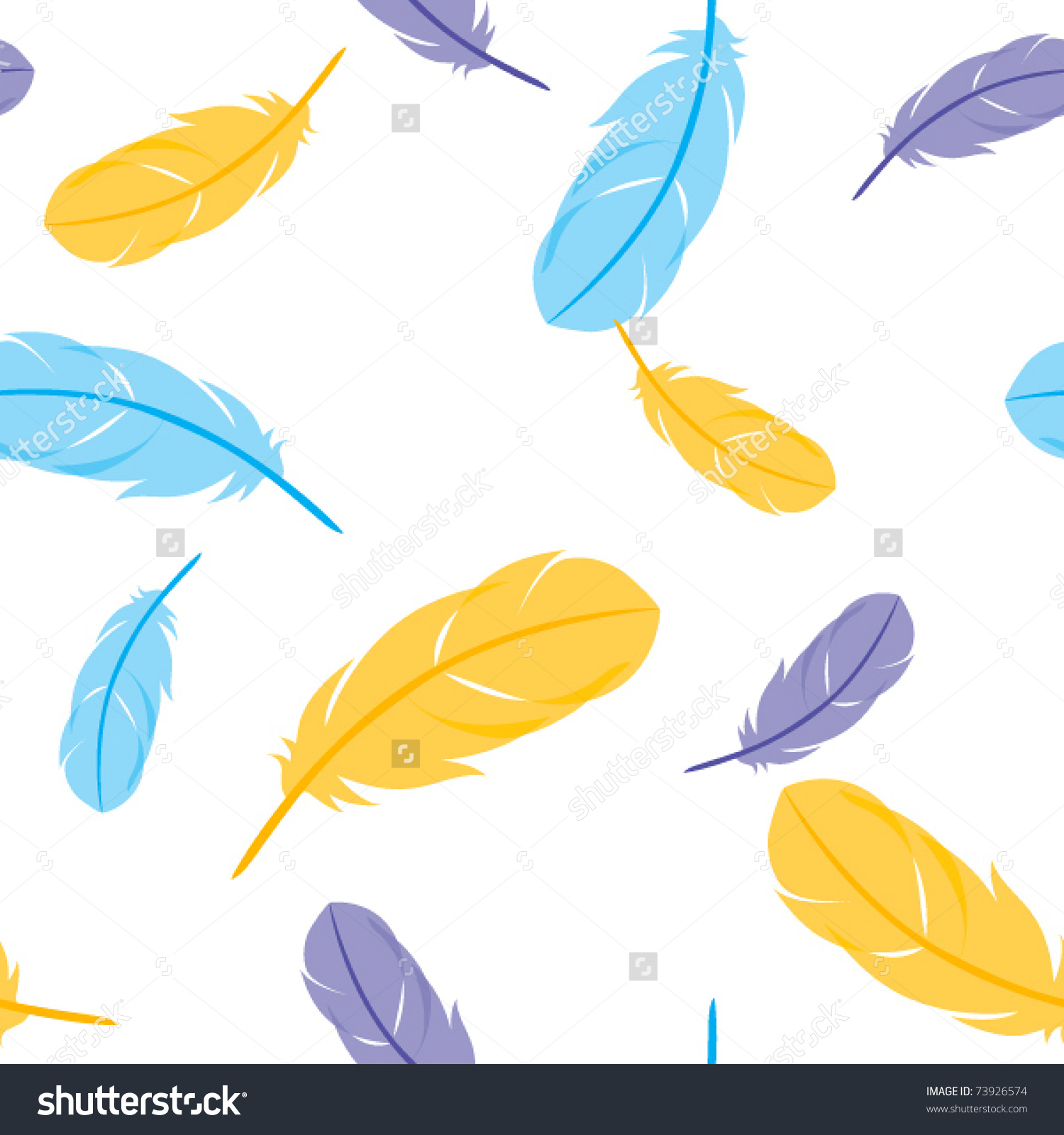 Feathers Falling Clip Art.