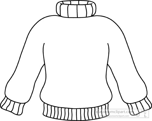 Printable Sweater Template - Printable Word Searches