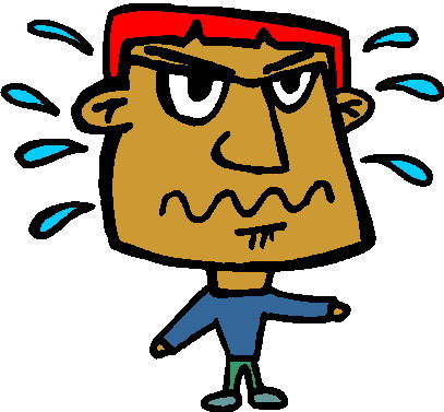 Sweating Clipart.