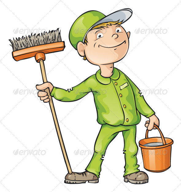 Sweeper clipart - Clipground