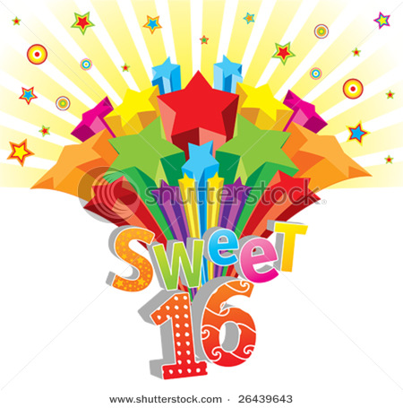 sweet 16 clipart free - Clipground