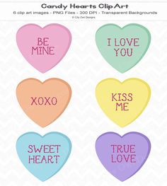 Sweetheart candy clipart.