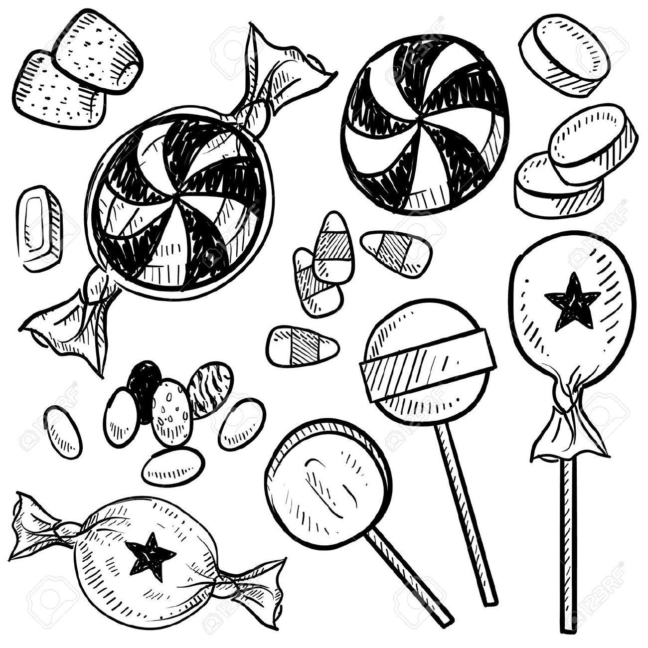 Candy Clipart Black And White & Candy Black And White Clip Art.