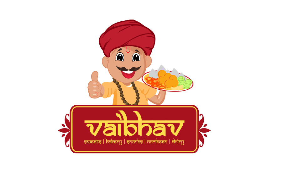 Sweets Shop Logo Designing Vaibhav Akola.