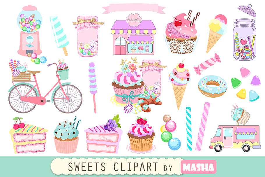 SWEETS clipart.