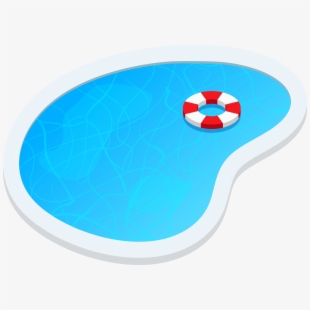 Swimming Pool Oval Png Clip Art.
