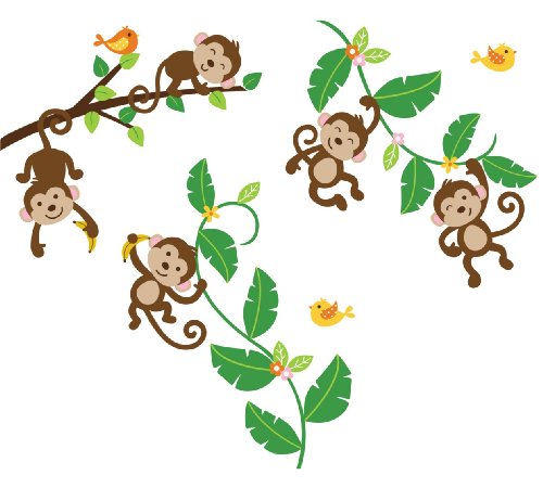 Swinging monkey clipart 5 » Clipart Station.