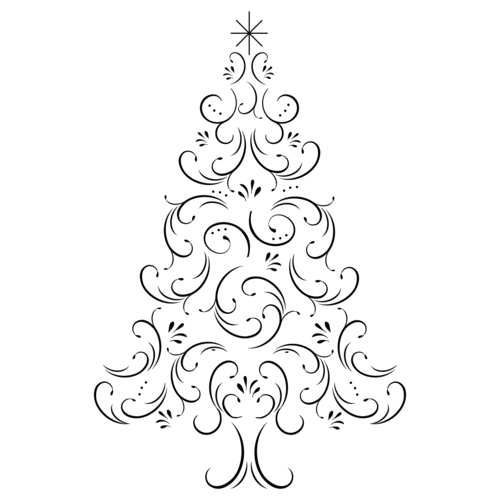 X811A Swirl Christmas Tree.