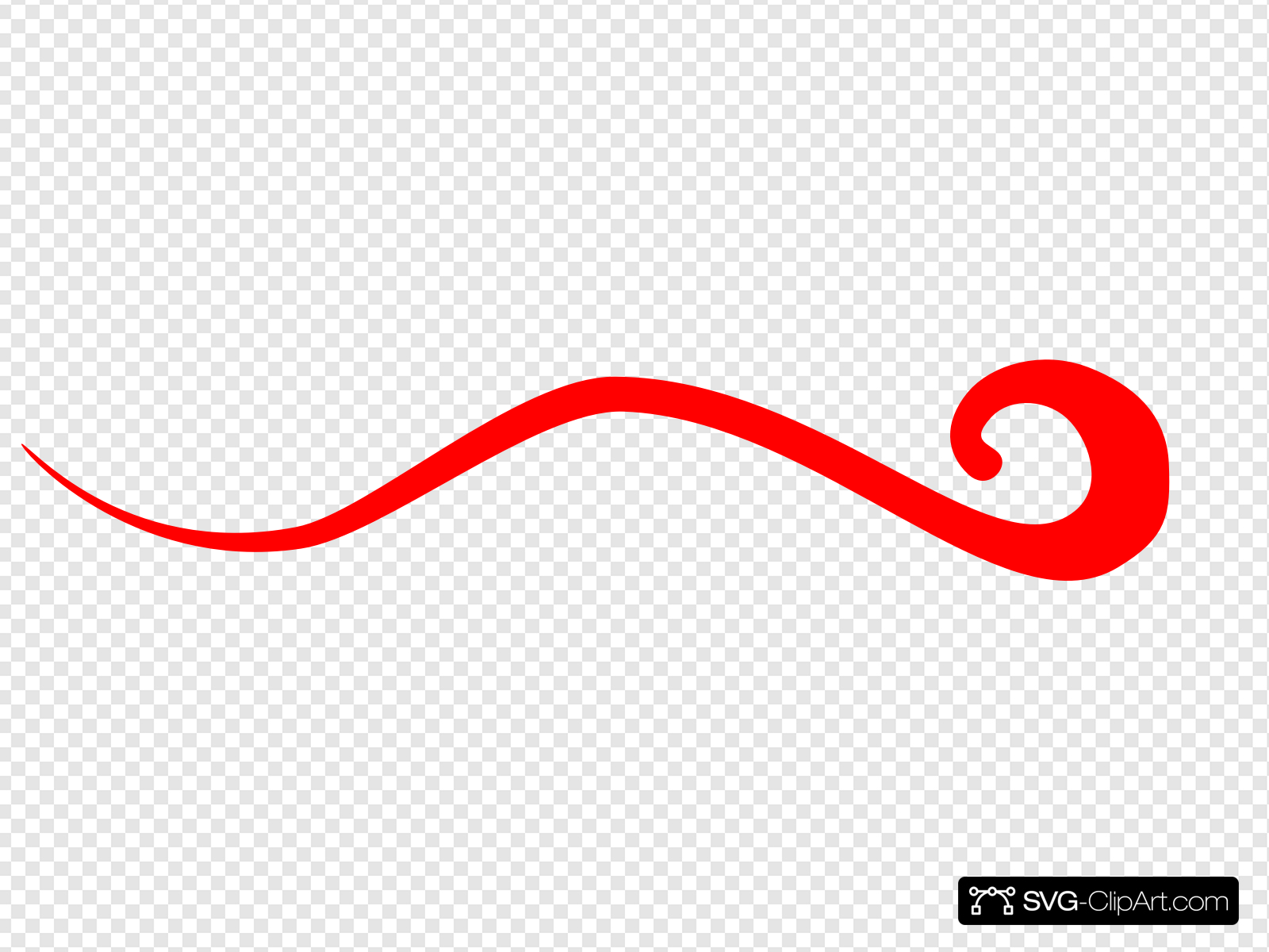 Red Swoosh Line Clip art, Icon and SVG.