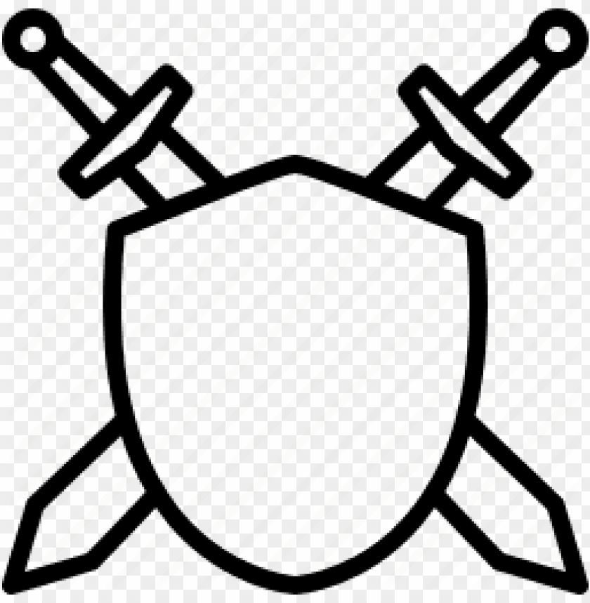 sword and shield png PNG image with transparent background.
