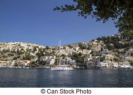 Picture of Bay of symi island.