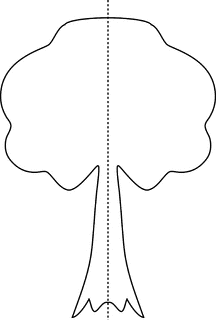 Tree clipart symmetrical.